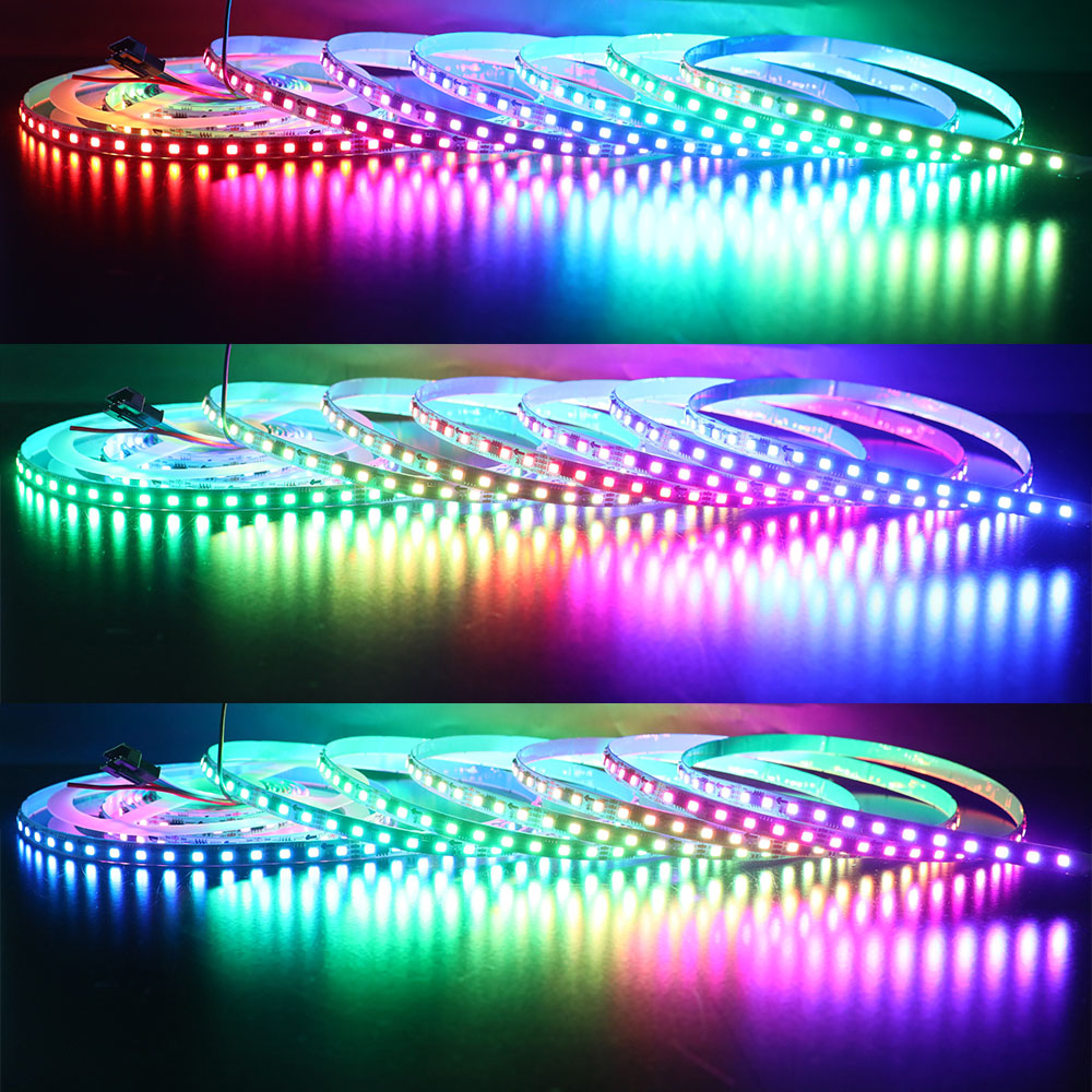 DC12V WS2818 8mm Dual Data Signal Dream Color RGB Addressable LED Strip - 96LEDs/m DC12V WS2818 8mm Dual Data Signal Dream Color RGB Addressable LED Strip - 96LEDs/m